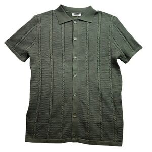 COOFANDY Sweater Mens Small Polo‎ Cartigan Button Preppy Academia Viscose Career